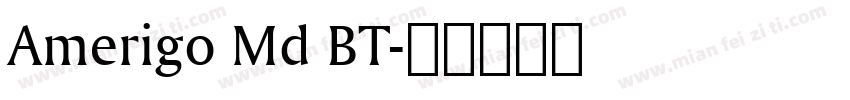 Amerigo Md BT字体转换